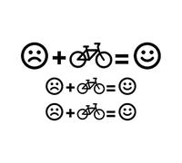 TOWARDSNAN Transferts de vélo amovibles - Reste de déni de décoloration - Enregistrement décoratif pour vélo Addons - Transferts de cycle restants