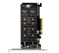 TOWARDSNAN Transmission de données vers PCIE 8X 2 Slot Card avec circuit imprimé plaqué or pour sauvegarde de données interface anti-oxydation