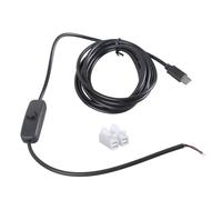 TOWARDSNAN Type Create Câble d'alimentation électrique 5 V 2 A Sortie avec changement pré-étamé Conclusions nues pour entreprises électroniques Admirateurs USB Éclairage LED Câble USB CREATE Link