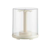 TOWARDSNAN Vitrine rotative transparente anti-poussière pour collection de poupées, décoration d'intérieur, solution de rangement, boîte à musique avec couvercle transparent, taille unique, Comme