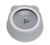 TOWEAR Gamelle d'eau anti-déversement pour chien, sans éclaboussures, sans déversement, anti-étouffement, bol d'eau pour chien, chat, chiot, chaton, grande capacité de 1 L (gris)