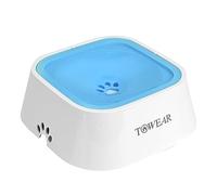 TOWEAR Gamelle d'eau pour Chien avec Disque Flottant, 1,5 L, Anti-débordement, Anti-étouffement, sans déversement, pour Chien, Chat, Chiot, Chaton (Bleu Ciel)