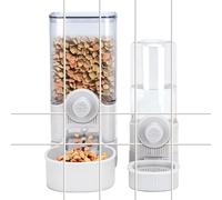 TOWEAR Mangeoire automatique pour animal domestique, 520 ml/1200 ml, distributeur automatique à suspendre, design lavable, antidérapant et anti-retournement, pour chat, chiot, cochon d'Inde