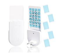 TOWEBOORY Lampe Anti Moustique, Lumière Anti-Insectes à Brancher avec 1 Base à Brancher+5 Plaques de Glu de Rechange Noiseless pour Mouches à Fruits Moustiques Moucheron (Lampe Anti-Moustique)