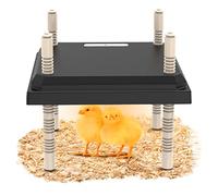 TOWEBOORY Plaque Electrique pour Poussins, Lampe Chauffante élevage Chauffages pour Poulailler, Réglage de Hauteur et Température, pour Poussins, Canetons, Cailles Naissantes (Foncé)