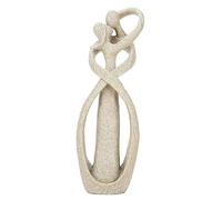 TOWEBOORY Statue Couple Étreindre, Statue de Grès Décorations de Bureau Statue Abstraite de Figure Humaine Décoration de la Maison Statue Art Artisanat Décoration (21.5 X 7 X 4.5cm)