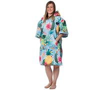Towee Poncho de Bain Adulte - Surf Poncho Design - Serviette Poncho Homme et Femme (70x100cm, Tahiti)