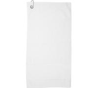 Towel City Serviette de golf à bord imprimable PC3892 (taille unique) (Blanc)