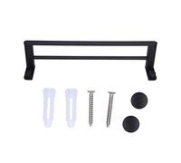 Towel Holder Made of Aluminum, Elegant Towel Rod Black, Practical Towel Holder Screw Installation, for Bathroom Accessories, Shower Wall and Hotel.