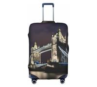 Tower Bridge in London Housse de protection pour valise à roulettes, tissu haute élasticité, housse de valise à roulettes, blanc, Small