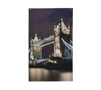 Tower Bridge In London Imprimer Drapeaux d'été pour l'extérieur, saisonnier pour ferme, vacances, cour, décoration extérieure