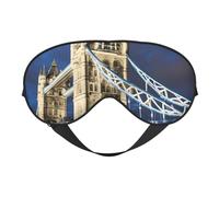 Tower Bridge in London Masque de sommeil 100 % soie de mûrier naturelle avec couvre-yeux ultra doux pour dormir, voyage, sieste