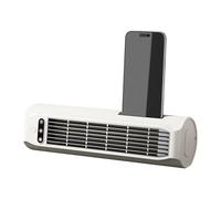 Tower Fan - Rechargeable Desktop Tower Fan - 3000mAh Wireless Mini Fans | Three Adjustable Speeds and Phone Holder | 12.4 Inch Cooling FVenans for Standing or Horizontal Use in Office Dorm and Kitchen