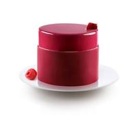 silikomart | Moule à gâteau en Silicone TOWER, antiadhésif, Lot de 1 Moule à gâteau, Design 3D, Ø 120 h 100 mm, Volume 1100 ml, Fabriqué en Italie