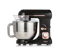 Tower T12033RG Robot Pâtissier - Batteur Électrique Cuisine - Robot Cuisine sur Socle 3-en-1 avec 6 Vitesses et Fonction Pulse, 1 000 W, Or Rose