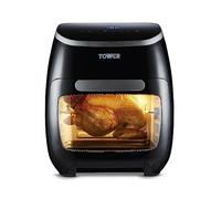 Tower T17076 Xpress Pro Combo Air Fryer - Mini four électrique numérique 10-en-1 - Friteuse sans Huile - Friteuse Électrique avec Circulation d'Air Rapide, Minuterie 60 minutes, 11 L, 2 000 W, Noir