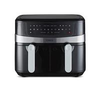 Tower T17088 Vortx Xpress Air Fryer - Friteuse sans Huile - Friteuse Électrique à double panier avec fonction Smart Finish, Puissance de 2 600 W, 9 L, Noir
