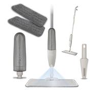 Tower T769000MSH Cavaletto Balai Vaporisateur avec Flacon Anti-Fuite et 2 tampons en Microfibre pour café au Lait