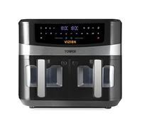 Tower Vortx Xpress Air Fryer - Friteuse sans Huile - Friteuse Électrique à double panier avec fonction Smart Finish, Puissance