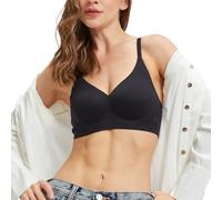 TOWINGO Soutien Gorge dans Gil pour Gemmes, Doutiens Gorge Push Up Festonnés, XXL(Noir)