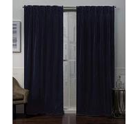 TOWN & COUNTRY LUXE Exclusive Home Rideau en Polyester, Bleu Marine, 68,6 x 274,3 cm