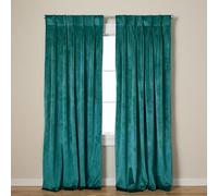 TOWN & COUNTRY LUXE Exclusive Home Rideau en Polyester, Bleu Sarcelle, 68,6 x 213,4 cm