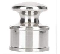 Town Hand Pressed Leather Carving Tool Professional Hand Pressing Equipment for DIY Leather Crafting Compact Size 6x6x7cm Christmas Gifts (Argent)