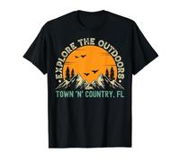 Town 'n' Country, Floride - Explorez Le Plein air T-Shirt Graphique avec Valeur