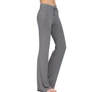 TownCat Pantalon Décontracté Droit pour Femme avec Cordon De Serrage pour Le Yoga Et La Course à Pied Gris foncé M