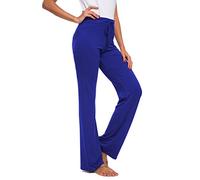 TownCat Pantalon Décontracté Droit pour Femme avec Cordon De Serrage pour Le Yoga Et La Course à Pied Bao Bleu XL