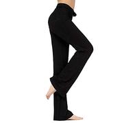 TownCat Pantalon Décontracté Droit pour Femme avec Cordon De Serrage pour Le Yoga Et La Course à Pied Noir M