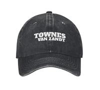Townes Van Zandt Unisex Washed Denim Retro Trucker Caps