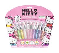 Townley Hello Kitty Lot de 10 gloss à lèvres végétal pour les fêtes, la sieste et les cadeaux d'anniversaire, à partir de 3 ans