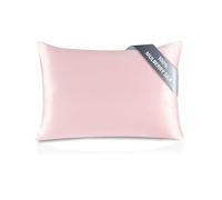townssilk Taie d'oreiller en soie 60 x 70 cm - 100 % soie de mûrier 19 mm, soie des deux côtés, certifiée Oeko-TEX, classe 6A, avec fermeture éclair, 1 pièce, rose poudré