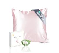 townssilk Taie d'oreiller en soie 65 x 65 cm - 100 % soie de mûrier 19 mm, soie des deux côtés, certifiée Oeko-TEX, classe 6A, avec fermeture éclair, 1 pièce, rose rose