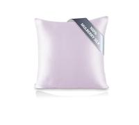 townssilk Taie d'oreiller en Soie, 65x65cm, 100% Soie de mûrier Naturelle 19 Momme, Deux Faces en Soie, certifiée Oeko-Tex, Douce pour la Peau et Les Cheveux, 1 unité,Lavender