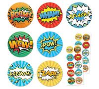 TownStix Super-Héros Autocollant Gommettes Stickers - 20 Feuilles, 200 Autocollant