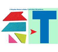 TOWO Tangram T Puzzle Enfant en Bois - Jeux de Voyage avec boîte colorée et Plus de 100 Motifs-Casse Tete de logique pour Apprendre Les Formes géométriques-Montessori pour Enfants et pour Adultes