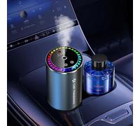 Towonshy Diffuseur Voiture avec 50ml Parfum Sent Bon Diffuseur Électrique, On/Off Automatique, Capteur Musical, Atomiseur Ultrasonique, 3 Modes, Rechargeable, Arômes Durée 5 Mois BJ-579 (Cologne)