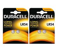 toworld (TM) 4 x Duracell LR54 189 piles LR1130 AG10 390 389