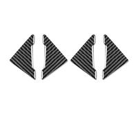 Toworldit Autocollant décoratif en fibre de carbone souple pour console centrale de tableau de bord compatible avec Jeep Compass 2017-2021 (4 pièces/lot d'autocollants anti-collision pour coin de