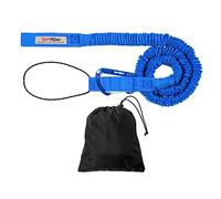 TowWhee - Corde de remorquage élastique pour vélo, vélo électrique, ski | Sangle de traction extensible pour VTT et cyclisme (kit de connexion bleu hiver/toutes saisons) - Fabriqué aux États-Unis