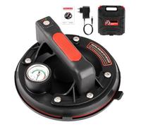 Towwoo Ventouse pour Carrelage 8", Ventouse Electrique avec Manomètre Professionnelle, Charge 240 KG, Ventouse Vitre avec Boîte à Outils Portable pour Verre, Carrelage, Marbre 200mm
