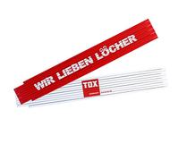 TOX 09969001 Règle pliante pour maison et artisanat Rouge/blanc