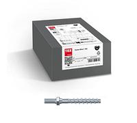 TOX Ancre à visser Sumo Max 1 AG 6x55 mm, avec filetage de raccordement M8, acier galvanisé, homologué par la surveillance des chantiers pour la fixation d'éléments non porteurs, 100 pièces, 041101811