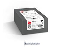 TOX Ancre à visser Sumo Max 1 FK 6x50 mm, tête plate, acier galvanisé, homologué pour la fixation multiple d'éléments de construction non porteurs, 100 pièces, 041101661