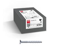 TOX Ancre à visser Sumo Max 1 SK 8x80 mm, tête fraisée, acier galvanisé pour différentes profondeurs de montage, homologué par les autorités de construction pour charges lourdes, 50 pièces, 041101431