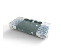 TOX Assortiment de goupilles fendues en acier galvanisé pour applications multiples, 6 tailles courantes dans une boîte de transport transparente, ⌀1,6-4,0 mm, longueur 25-64 mm, 555 pcs., 09490202