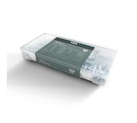 TOX assortiment de ressorts avec ressorts de traction et ressorts de compression en acier galvanisé, 20 tailles dans une boîte de transport transparente ⌀ 4,0-9,5 mm, longueur 10-79,5 mm, 09490207