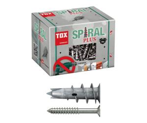 TOX Bouchon pour plaques de plâtre TOX Spiral Plus 37-4 + vis 4,5 x 50 mm Quantité:50